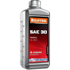 KRAFTOOL SAE 30, 1 л, минеральное масло для 4-тактных двигателей (41515-1)