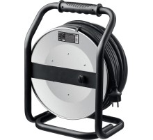 KRAFTOOL КГ 3х2.5 50м 4000Вт IP44, HEAVY DUTYСиловой удлинитель на стальной катушке (55086-50)