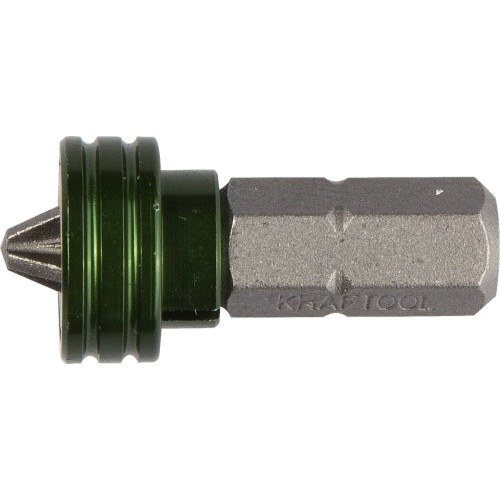 KRAFTOOL Magnet-X PH2, 25 мм, 1 шт, бита с магнитным держателем-ограничителем (26128-2-25-1)