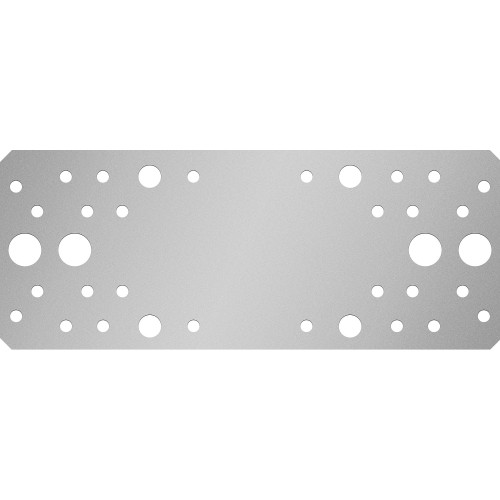 ЗУБР КП-2.5, 200 x 80 x 2.5 мм, цинк, крепежная пластина (31023-200) ЗУБР КП-2.5, 200 x 80 x 2.5 мм, цинк, крепежная пластина (31023-200)
