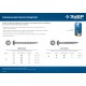 ЗУБР 51 х 4.2 мм, редкая резьба, ТХ20, цинк, 200 шт, саморез для глухих отверстий, Профессионал (30081-42-051)
