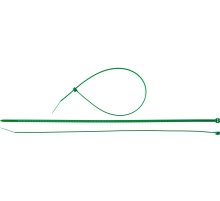 ЗУБР КС-З1, 3.6 x 300 мм, нейлон РА66, 100 шт, зеленые, кабельные стяжки, Профессионал (309060-36-300)
