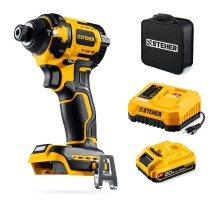 STEHER 20 В, 180 Н·м, 1 АКБ LMS (2 А·ч), бесщеточный ударный винтоверт, сумка (CSB-180-21)