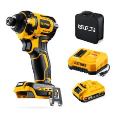 STEHER 20 В, 180 Н·м, 1 АКБ LMS (2 А·ч), бесщеточный ударный винтоверт, сумка (CSB-180-21)