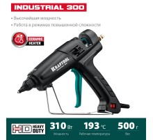 KRAFTOOL Industrial 300, d 11 - 12 мм, 45 г/мин, электрический термоклеевой пистолет (06842)