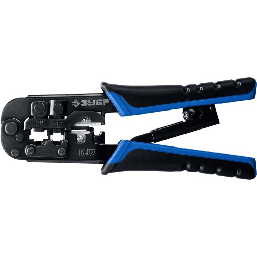 ЗУБР RJ7, (RJ45, RJ11, RJ12), 203 мм, универсальный кримпер, Профессионал(22650) ЗУБР RJ7, (RJ45, RJ11, RJ12), 203 мм, универсальный кримпер, Профессионал(22650)