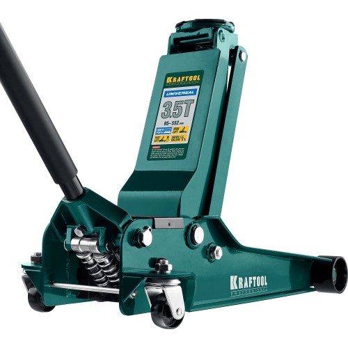 KRAFTOOL UNIVERSAL, 3.5 т, 95 - 552 мм, для СТО, универсальный подкатной домкрат (43454-3.5)