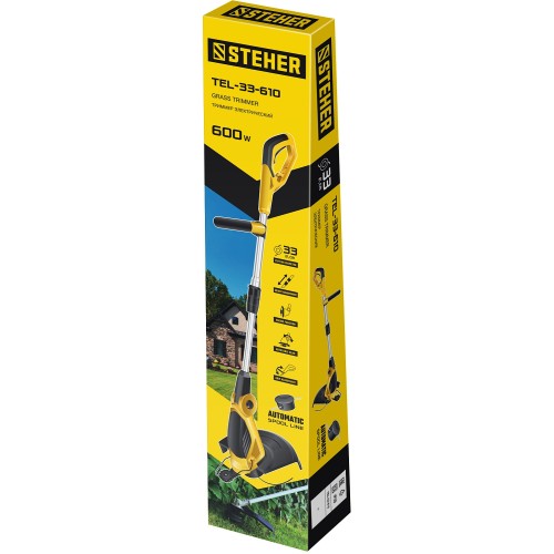 STEHER 600 Вт, ш/с 33 см, сетевой триммер (TEL-33-610)