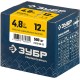ЗУБР 4.8 x 12 мм, 500 шт, стальные заклепки, Профессионал (31312-48-12)