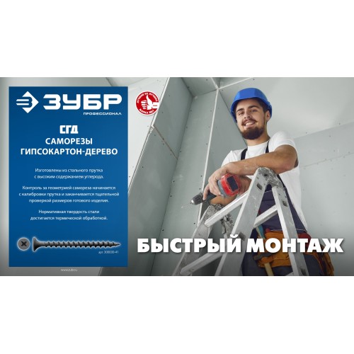 ЗУБР СГД 25 х 3.5 мм, саморез гипсокартон-дерево, фосфат., 20.39 кг (300030-25) ЗУБР СГД 25 х 3.5 мм, саморез гипсокартон-дерево, фосфат., 20.39 кг (300030-25)