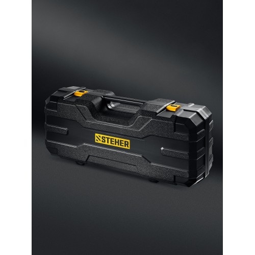 STEHER d225 мм, 500 Вт, подсветка, бесщеточная шлифовальная машина для стен (жираф), кейс (DWB-500)