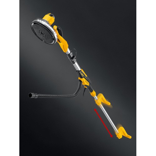 STEHER d225 мм, 500 Вт, подсветка, бесщеточная шлифовальная машина для стен (жираф), кейс (DWB-500)