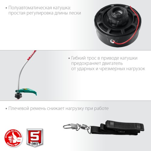 ЗУБР 1300 Вт, ш/с 38 см, сетевой триммер (ТCB-38-1300) ЗУБР 1300 Вт, ш/с 38 см, сетевой триммер (ТCB-38-1300)