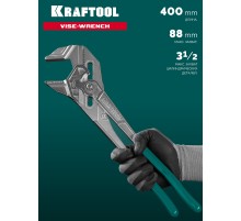 KRAFTOOL Vise-Wrench, 400 мм, клещи переставные-гаечный ключ (22070)