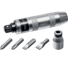 KRAFTOOL ID-6, 6 предм., ударно-поворотная отвертка (25555)