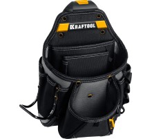 KRAFTOOL KP-27 с быстросъёмным креплением FastClip, 27 карманов и петли, 350 х 260 мм, поясная сумка (38773)