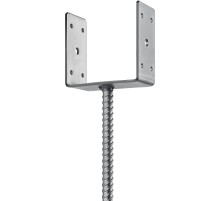 ЗУБР ОС-U, 121 x 120 x 60 мм, U-образное основание столба (310286-120)