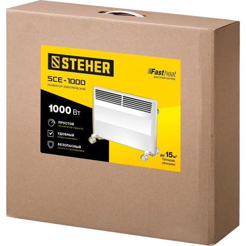 STEHER Е серия 1 кВт, электрический конвектор (SCE-1000)