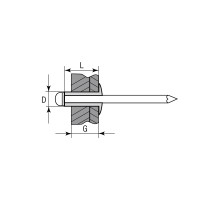 KRAFTOOL Inox, 4.0 x 10 мм, 1000 шт, нержавеющие заклепки (311705-40-10)