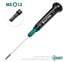 KRAFTOOL Precision, Hex1.3, отвертка для точных работ (25685-1.3)