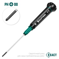 KRAFTOOL Precision PH00, отвертка для точных работ (25682-00)
