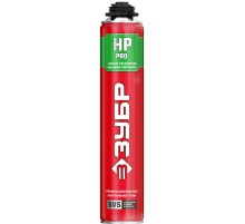 ЗУБР PRO HP, 800 мл, пистолетная, с низким расширением, выход до 50л, монтажная пена (41148)
