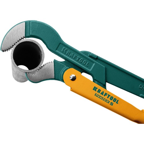 KRAFTOOL PANZER-S, №0, 1/2″, 240 мм, трубный ключ с изогнутыми губками (2733-05)