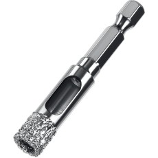ЗУБР АВК, d 10 мм, (HEX 1/4″, 15 мм кромка), вакуумное алмазное трубчатое сверло, Профессионал (29865-10)