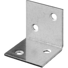 ЗУБР УМШ-1.5, 25 x 25 x 25 x 1.5 мм, белый цинк, широкий мебельный уголок (31034-25)