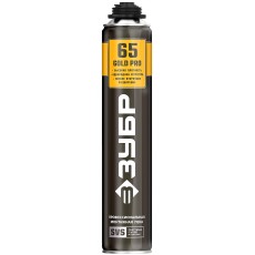 ЗУБР GOLD PRO 65, 850 мл, мелкопористая, c выходом до 65 л, пистолетная, монтажная пена (41157)