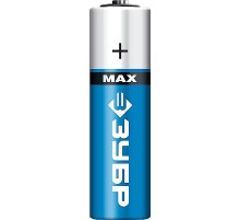 ЗУБР TURBO-MAX, АА х 4, 1.5 В, алкалиновая батарейка (59206-4C)