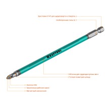 KRAFTOOL Optimum PZ2, 150 мм, 5 шт, биты (26124-2-150-5)