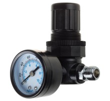 KRAFTOOL 10 бар, регулятор подачи воздуха с манометром (06503)