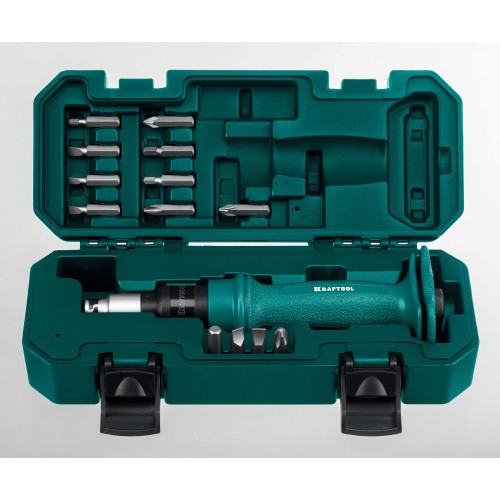KRAFTOOL ID-15, 15 предм., ударно-поворотная отвертка (25550-Н10)