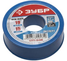 ЗУБР 0.2 мм х19 мм х 15 м, 0.40 г/см3, ФУМ лента (12371-19-040)