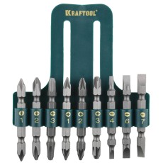 KRAFTOOL KraftMax, 9 шт, набор двусторонних бит (26060-H10)