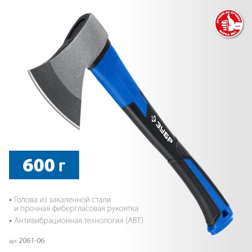 ЗУБР Фибергласс, 600/880 г, 380 мм, кованый топор, Профессионал (2061-06) ЗУБР Фибергласс, 600/880 г, 380 мм, кованый топор, Профессионал (2061-06)