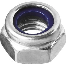 ЗУБР DIN 985, кл. пр. 6, M4, цинк, 5 кг, самостопорящаяся гайка с нейлоновым кольцом (303580-04)
