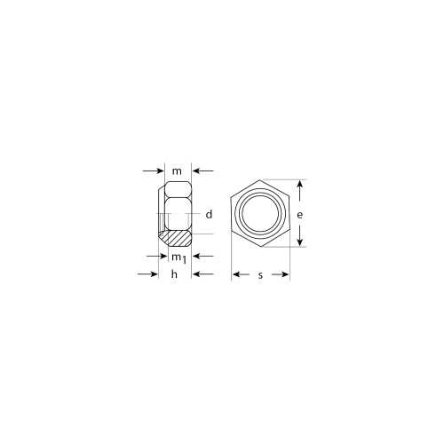 ЗУБР DIN 985, кл. пр. 6, M3, цинк, 5 кг, самостопорящаяся гайка с нейлоновым кольцом (303580-03)
