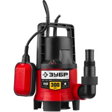 ЗУБР 300 Вт, дренажный насос для грязной воды (НПГ-М1-300)