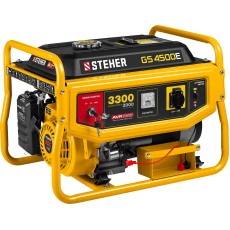 STEHER 3300 Вт, бензиновый генератор с электростартером (GS-4500E)