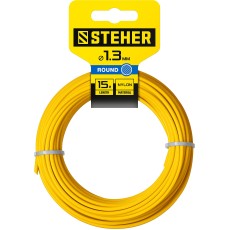 STEHER КРУГ, 1.3 мм, 15 м, леска для триммера (75001-1.3)