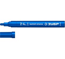ЗУБР МК-400 синий, 2-4 мм маркер-краска (06325-7)
