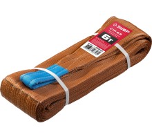 ЗУБР СТП-6/6, коричневый, г/п 6 т, длина 6 м, текстильный петлевой строп (43556-6-6)