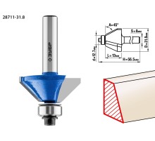 ЗУБР 31.8 x 13 мм, фреза кромочная калевочная (фасочная) №9, Профессионал (28711-31.8)