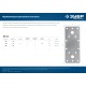 ЗУБР НКП-2.0, 180 x 65 x 2 мм, нержавеющая крепежная пластина, Профессионал (310636-180)