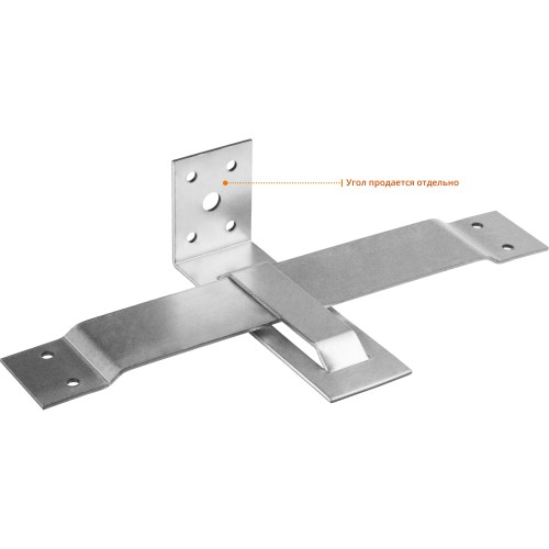 ЗУБР СОС-2.0, 40 x 210 (150) x 2 мм, пластина, скользящая опора для стропил (310166-150) ЗУБР СОС-2.0, 40 x 210 (150) x 2 мм, пластина, скользящая опора для стропил (310166-150)