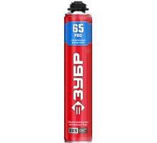 ЗУБР PRO 65, 850 мл, пистолетная, всесезонная, SVS, с увеличенным выходом до 65 л, профессиональная, монтажная пена (41147)