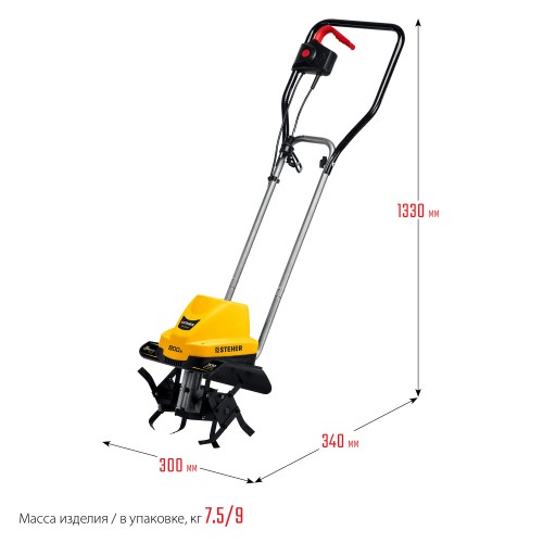 STEHER 800 Вт, электрический культиватор (EK-800)