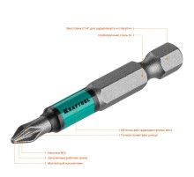 KRAFTOOL Optimum PZ1, 50 мм, 10 шт, биты (26124-1-50-10)